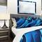 Designart 'Liquid Blue Abstract' Modern & Contemporary Bedding Set - Duvet Cover & Shams